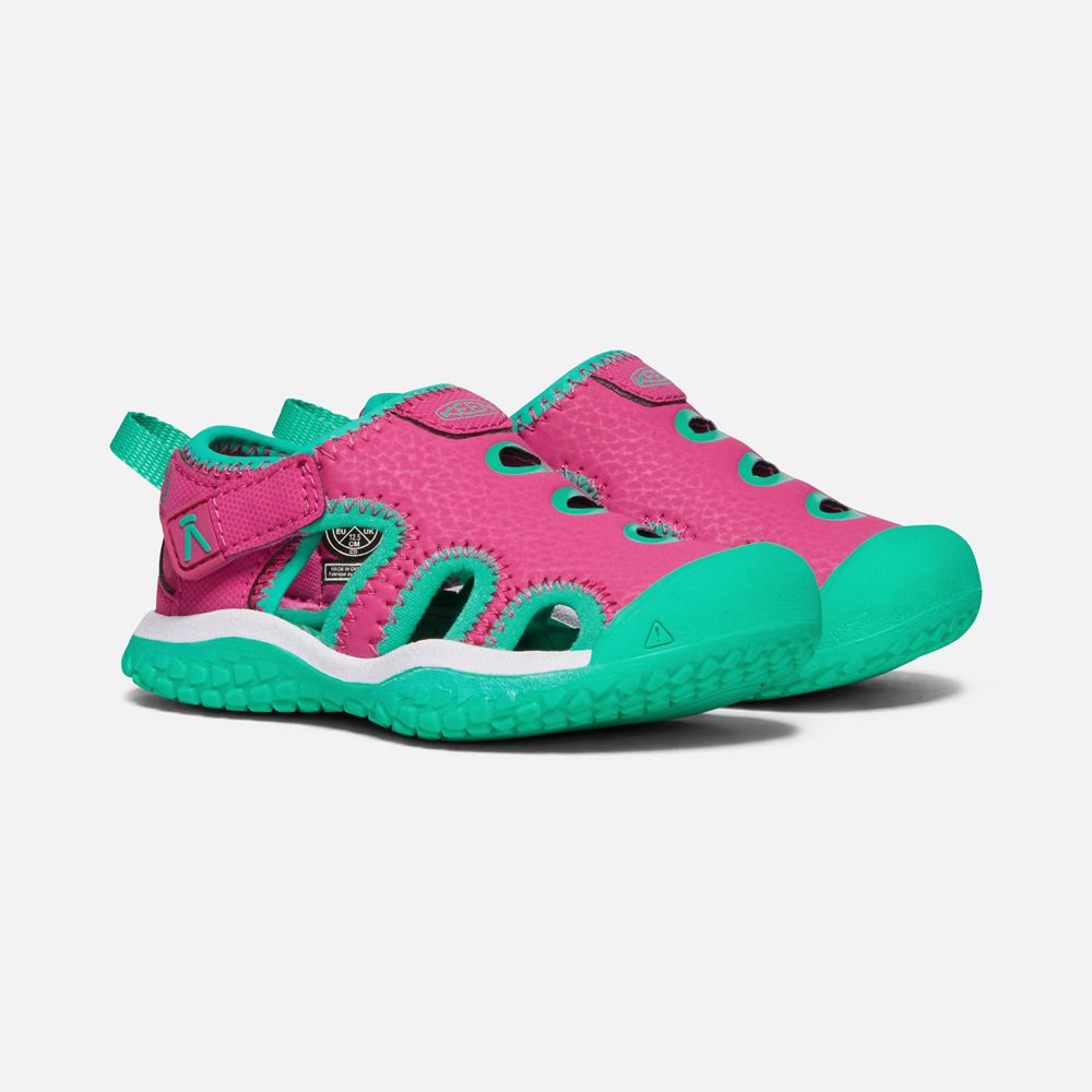 Keen Sandalet Çocuk Pembe/Yeşil - Stingray - Türkiye VUMZ94803